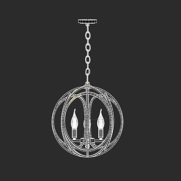 Elegant Kilian Chandelier 3D model image 1 