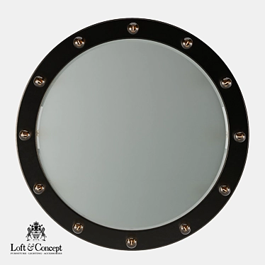 Sleek 70cm Loft Concept Mirror 3D model image 1 