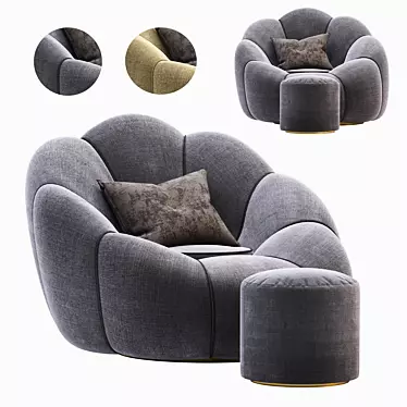 Comfort Lounge Bean Bag Sofa 3D model image 1 