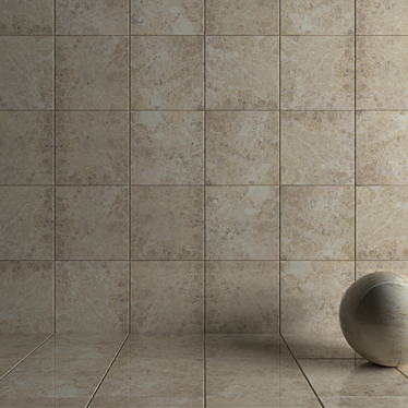 Emperador Beige Wall Tiles: Multi-Texture Design 3D model image 1 