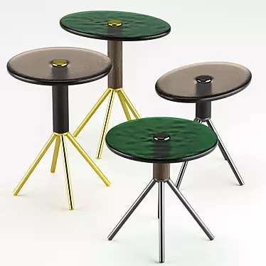 Modern Italian Porada Jelly Coffee Table 3D model image 1 