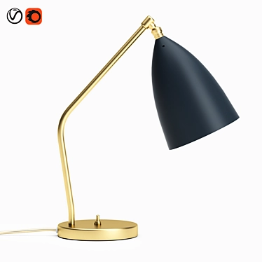 Gubi Grashoppa: Stylish Table Lamp with Adjustable Light 3D model image 1 