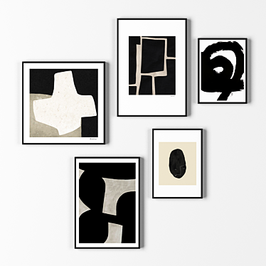Modern Gallery Collection Frames 3D model image 1 