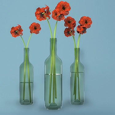 Bottle of Blooms 3D model image 1 