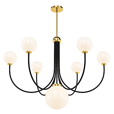 Elegant Coco Chandelier | Vintage-inspired Lighting 3D model image 1 