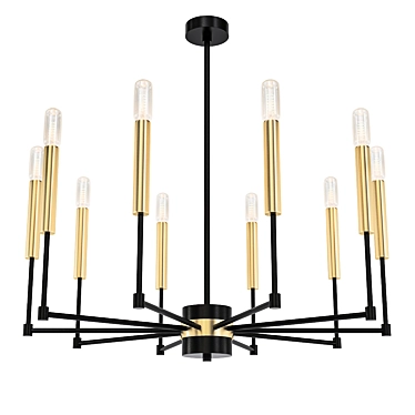 Modern Linear Dancy Chandelier 3D model image 1 