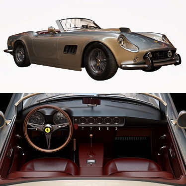 Ferrari 250 GT SWB California Spyder (V_ray): High-Quality 3D Model 3D model image 1 