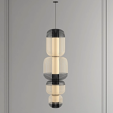 Bamboo Totem Pendant Light 3D model image 1 