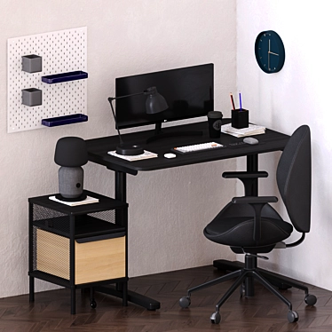 IKEA BEKANT Desk Set: Versatile, Stylish, and Functional 3D model image 1 