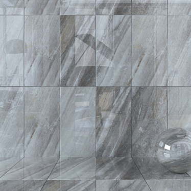 Evolution Mica Wall Tiles: Stunning Multi-Texture Design 3D model image 1 