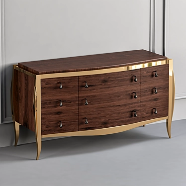 Contemporary Chest of Drawers 3D model image 1 