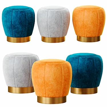 Versatile Dust Pouf - Modern Design & High Quality 3D model image 1 