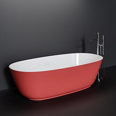 Luxurious Carlo Colombo Designed BAIA Bathtub 3D model image 1 