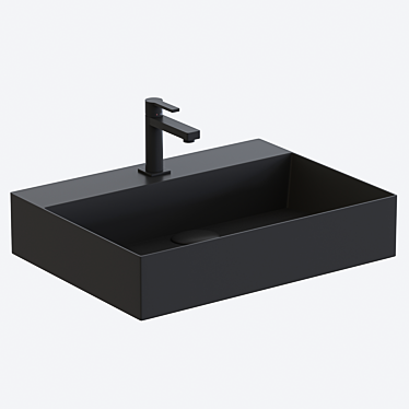 Elegant Azzurra Noken Urban Sink & Faucet 3D model image 1 