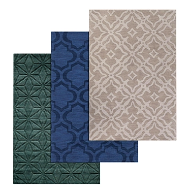 Luxury Carpet Set: Variety of Textures 3D model image 1 
