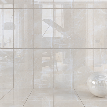 Luxury Lucca Ivory Wall Tiles 3D model image 1 