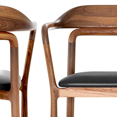 Modern Upholstered Duet Chair by Neri & Hu 3D model image 1 