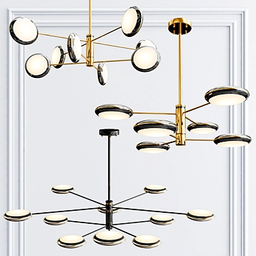 Elegant Drammen Pendant Light 3D model image 1 