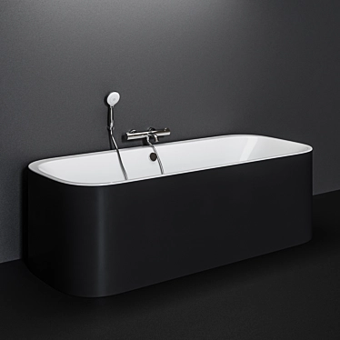 Luxurious Duravit HAPPY D.2 PLUS Bathtub 3D model image 1 