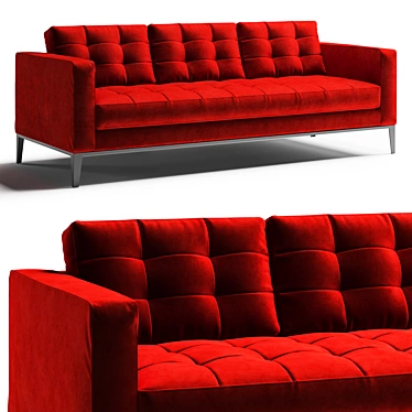 Modern and Sleek B&B Italia Ac Lounge Sofa 3D model image 1 