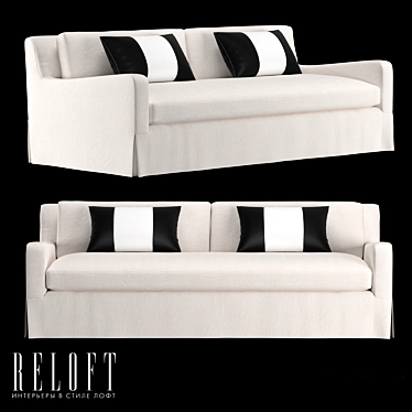 Belgian Slope Arm: Elegant and Luxurious Furniture 3D model image 1 