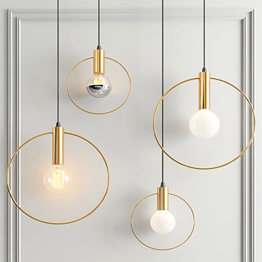 Elegant Aura Ilona Pendant 3D model image 1 