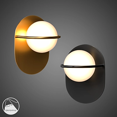 Minimalist Orb Sconce 3D model image 1 