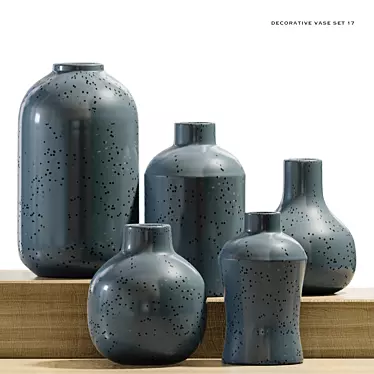 Versatile Decorative Vase Set 3D model image 1 