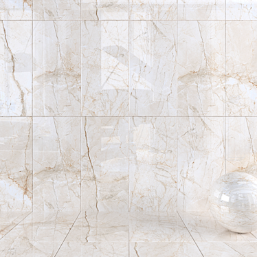 Quest Ivory Wall Tiles - Multi-Texture 60x120 cm 3D model image 1 