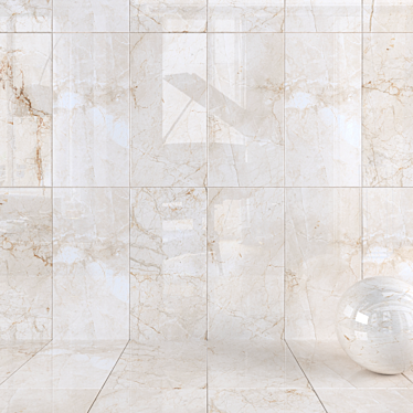 Quest Ivory Wall Tiles - Set of 2 3D model image 1 