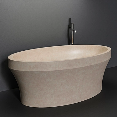 Elegant Epoque Bathtub by Antonio Lupi 3D model image 1 
