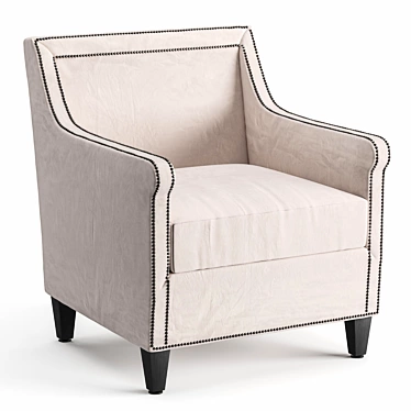 Vinovo Armchair: Stylish, Comfortable, and Durable 3D model image 1 