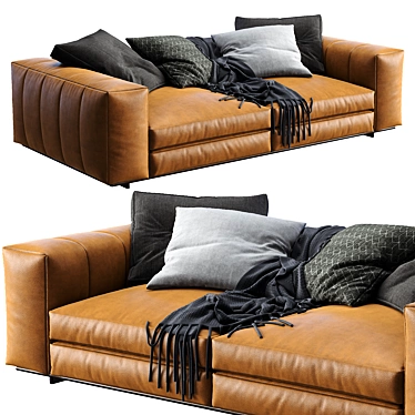 Elegant Minotti Freeman Sofa 3D model image 1 