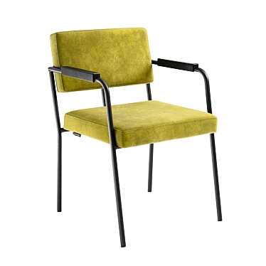 Modern Monday Dining Chair: Comfortable and Stylish 3D model image 1 