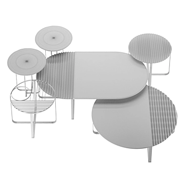 Saccaro Indoor Table: Elegant & Functional 3D model image 1 