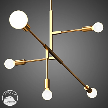 L1288 Maze Chandelier: Elegant Illumination for Any Space 3D model image 1 