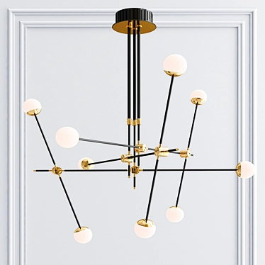 Sophisticated Pendant Light: BULLARUM ST-9 3D model image 1 
