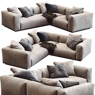 Modern Flexform Lario Sofa 3D model image 1 