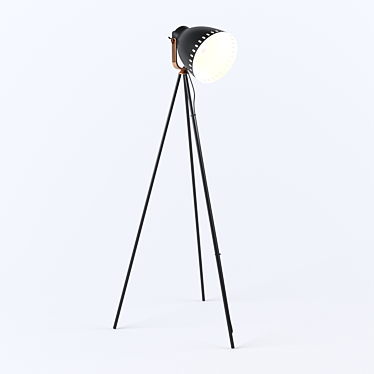 Modern Metal Floor Lamp 3D model image 1 