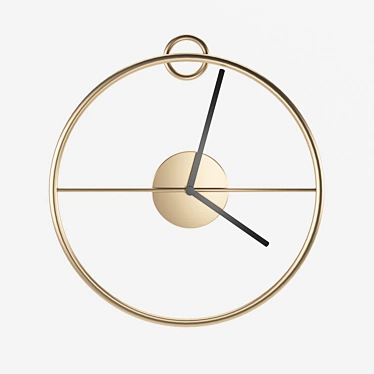 Bloomingville Wall Clock: Stylish and Timeless 3D model image 1 