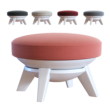 Sway Lounge Seating: Modern Ottoman 3D model image 1 