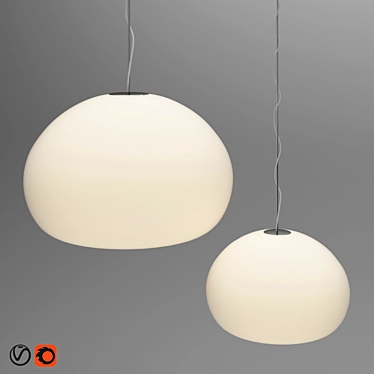 Title: Sleek and Stylish Muuto Fluid Lamps 3D model image 1 