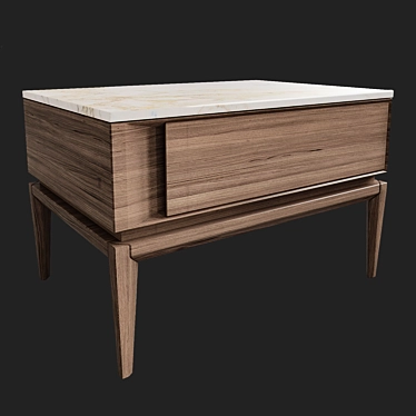 Elegant Natuzzi Munari Side Table 3D model image 1 