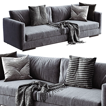 Luxury Flexform Magnum Sofa 3D model image 1 