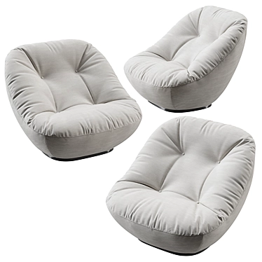 Sleek and Stylish: Ligne Roset Bonnie Armchair 3D model image 1 