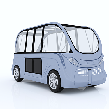 Navya Autonomous Shuttle Bus 3D model image 1 