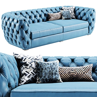 Regal Chesterfield Sofa 3D model image 1 