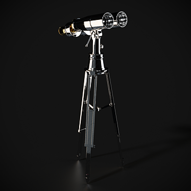 Vintage Naval Binoculars 3D model image 1 