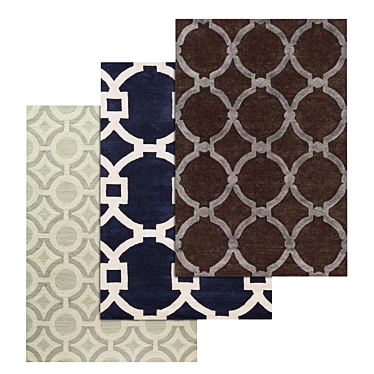 Title: Luxurious Carpet Set - High-Quality 3D Textures! 3D model image 1 
