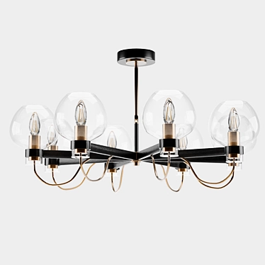 Elegant Freya Chandelier - Tara 3D model image 1 